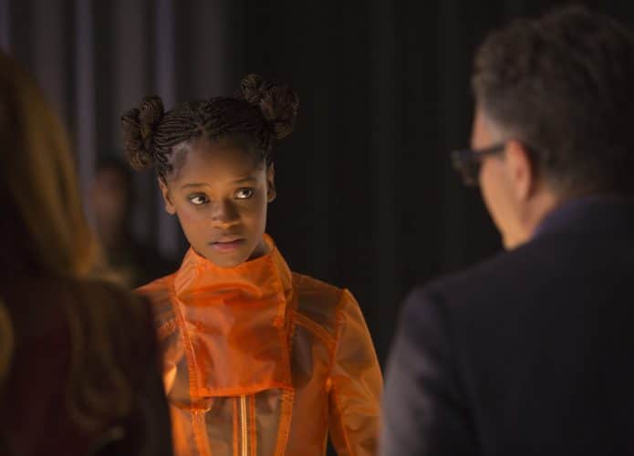 Letitia Wright como Shuri em 'Vingadores: Guerra Infinita'. Imagem: Marvel Studios/Divulgação