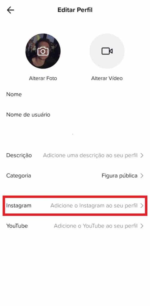Print do aplicativo do TikTok para Android 