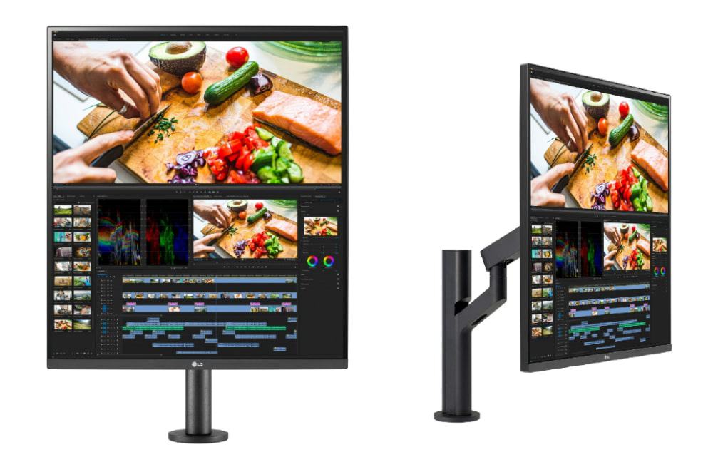 Monitor LG DualUp também pode ser usado na vertical
