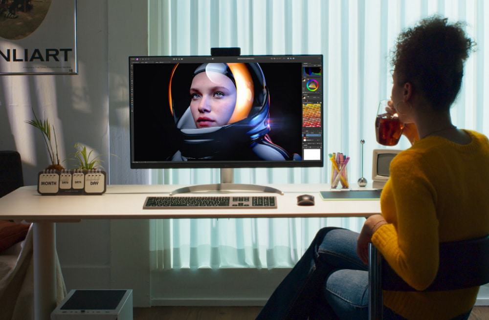 Monitor LG UltraFine tem resolução 4K