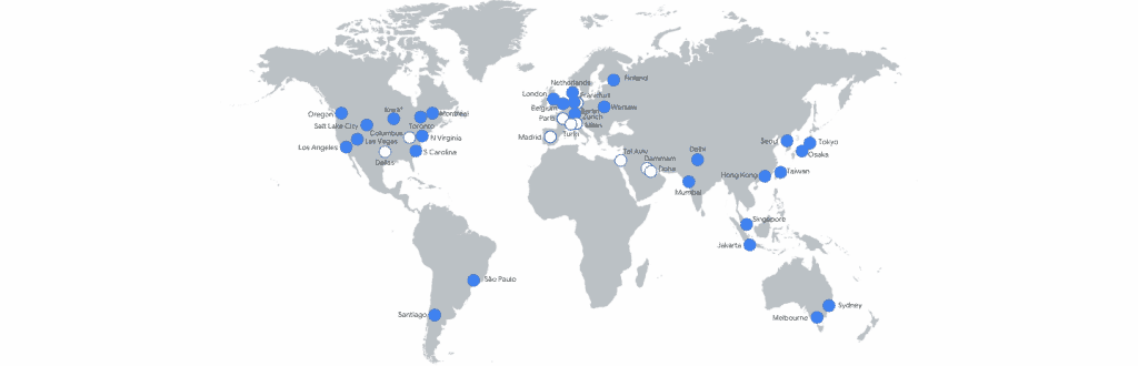 Regiões Google Cloud