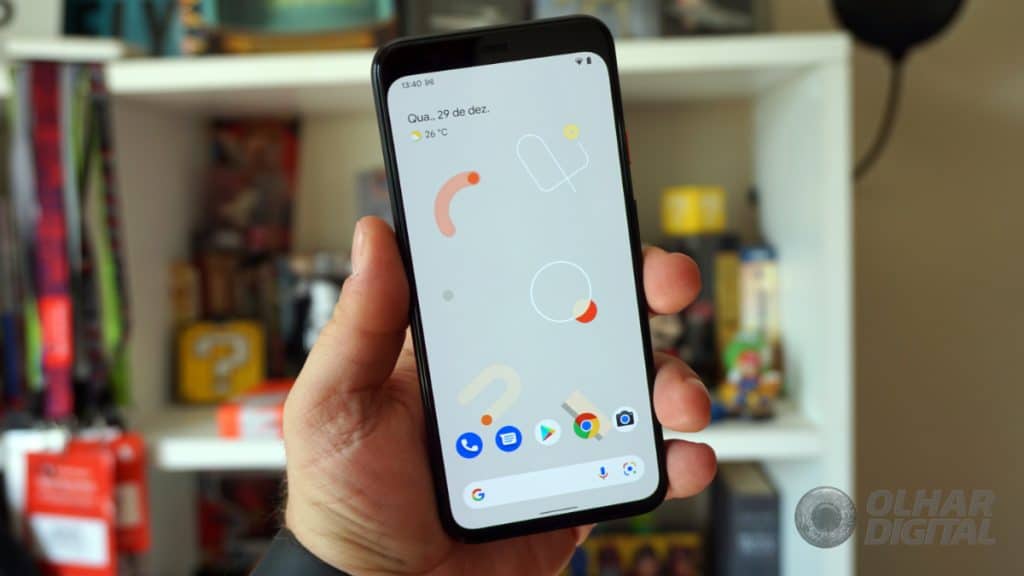 Android 12 no Pixel 4 XL (Imagem: André Fogaça/Olhar Digital)