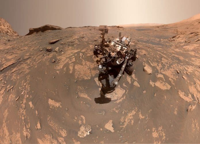 Selfie do Curiosity feita em Novembro de 2021