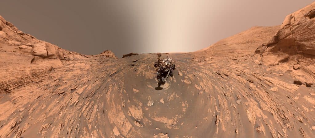 Selfie da Curiosity feito em Novembro de 2021