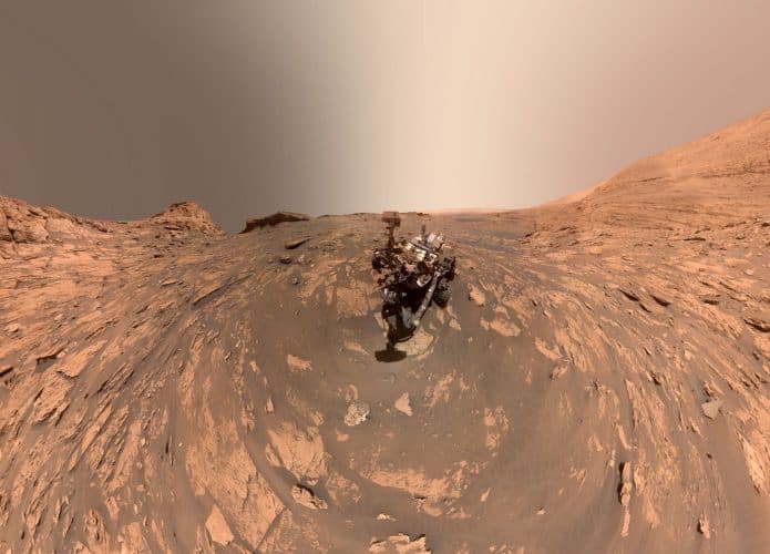 Selfie da Curiosity feito em Novembro de 2021