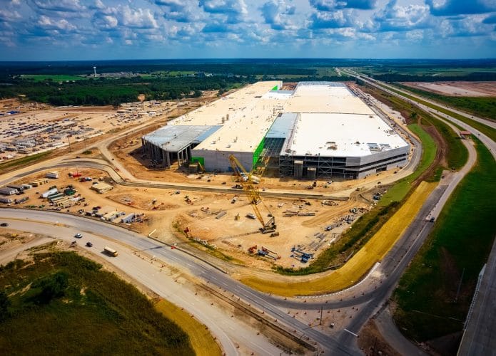 Fábrica da Tesla em Austin, no Texas