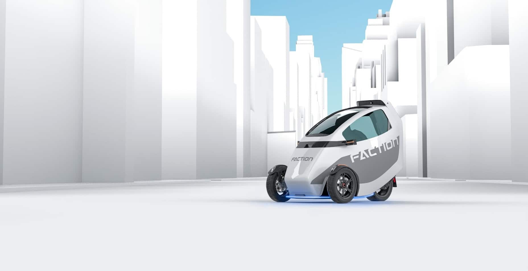 Triciclo elétrico e autônomo da Faction