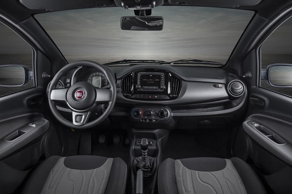 Espaço interno do Fiat Uno Ciao