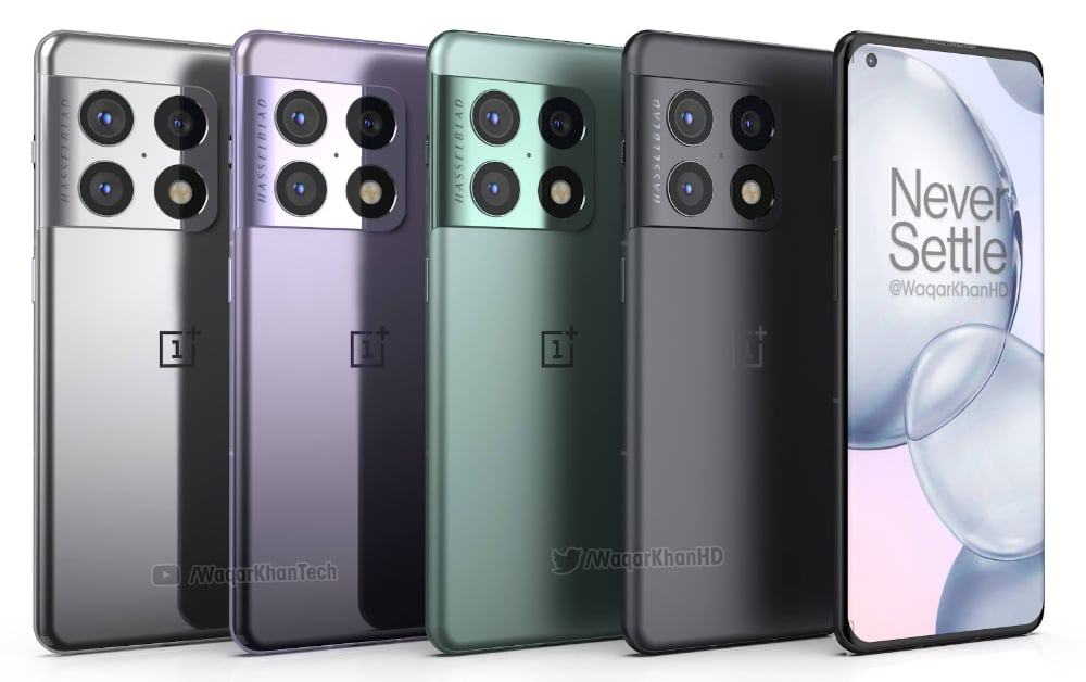 Possível design do OnePlus 10 Pro