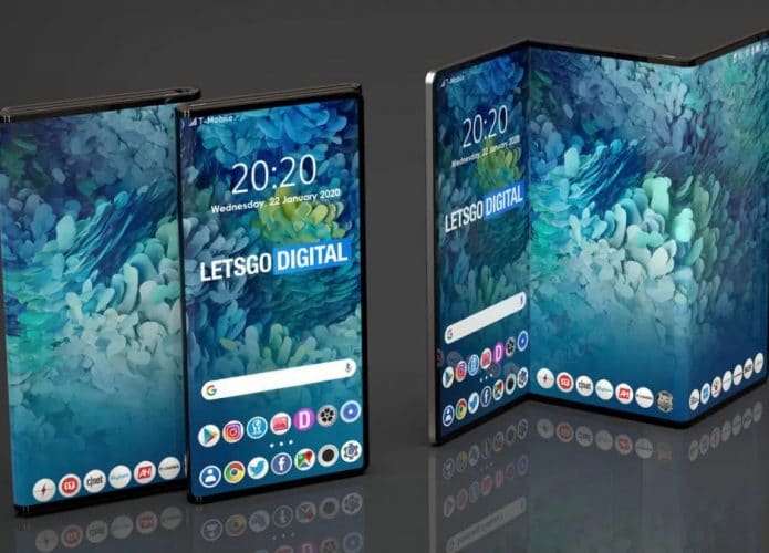 Patente mostra dois mecanismos do futuro smartphone dobrável da Samsung