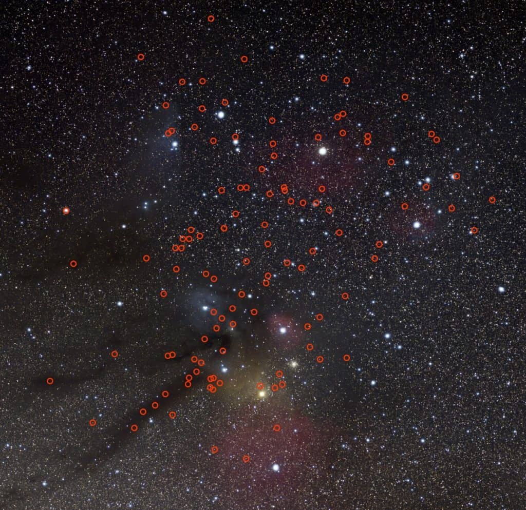 Imagem mostra diversos planetas nômades