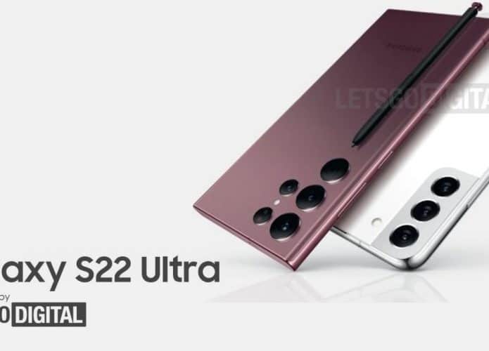 Galaxy S22 Ultra tem poster de lançamento vazado
