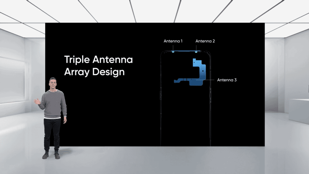 Novas antenas NFC do GT 2 Pro (Imagem: reprodução/Realme)