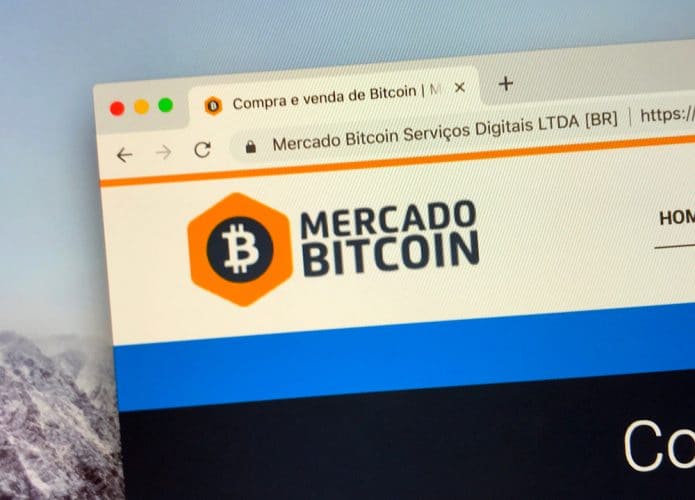 Site da corretora de criptomoedas Mercado Bitcoin