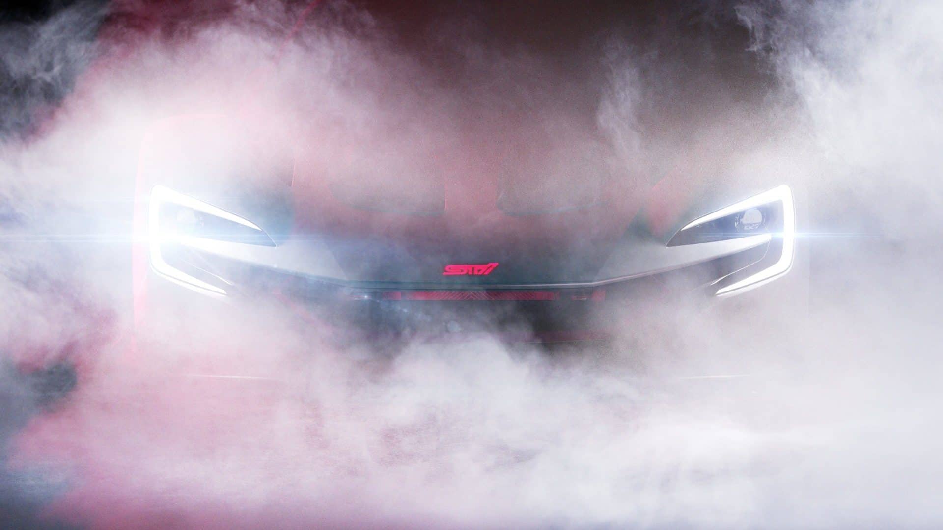 Imagem teaser do STI E-RA, da Subaru