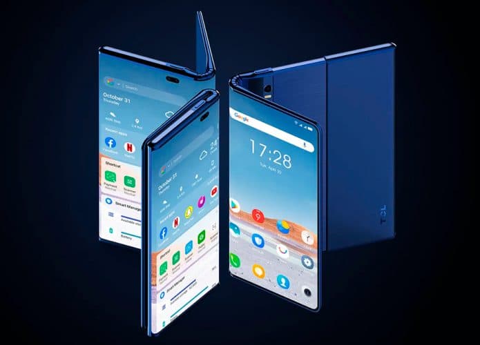 Fold n´Roll, o celular com tela dobrável e extensível da TCL
