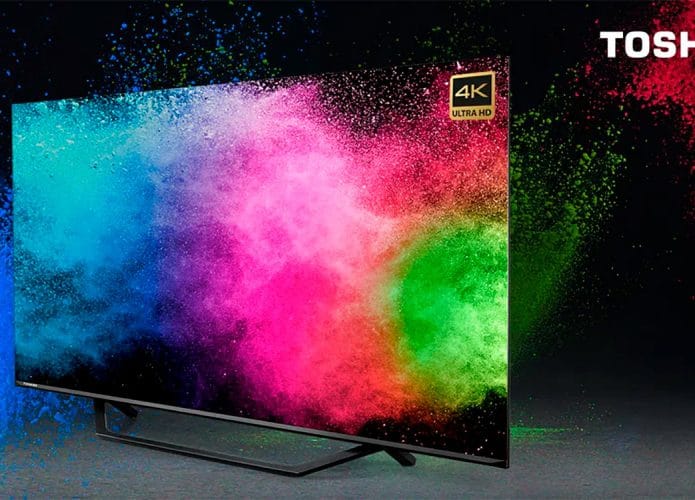 Toshiba lança smart tv com Fire TV da Amazon incorporado. Imagem: Toshiba/Divulgação