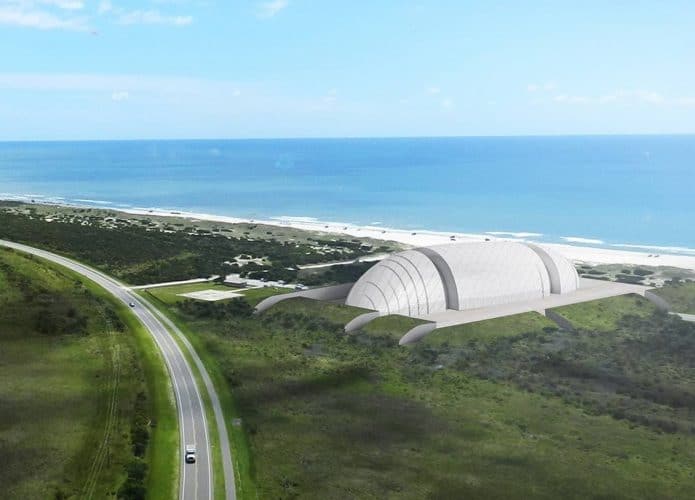 renderização de uma usina de pequenos reatores nucleares da Rolls-Royce