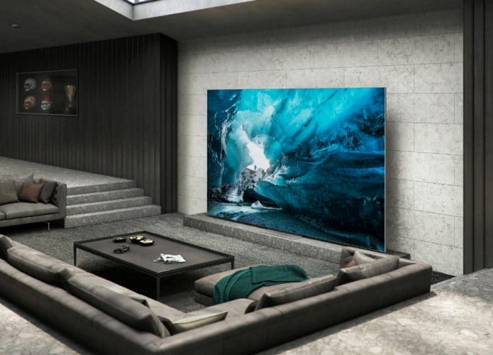 Versão 2002 da TV Micro LED da Samsung