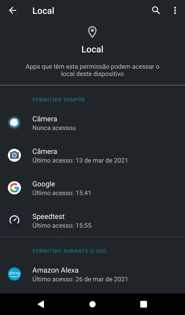 Como descobrir quais apps estão usando a sua localização