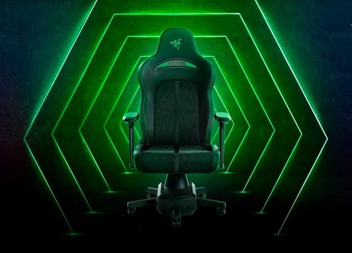 Cadeira gamer Razer Enki Pro HyperSense apresentada na CES 2022
