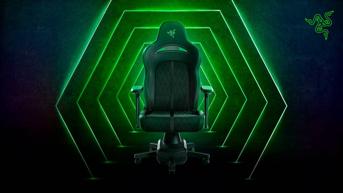 Cadeira gamer Razer Enki Pro HyperSense apresentada na CES 2022
