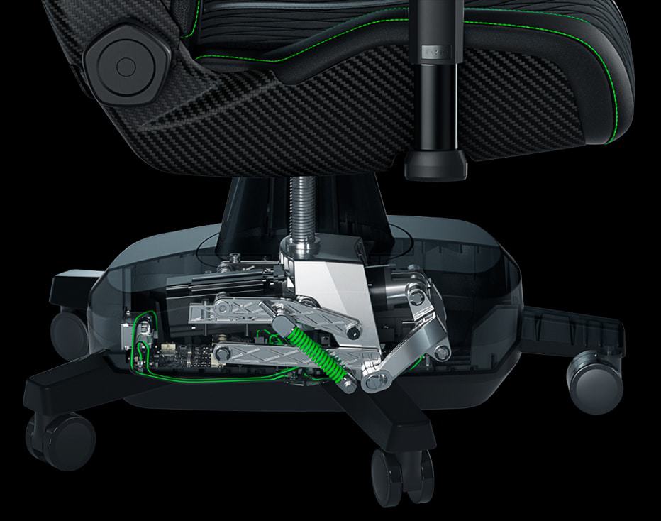 Unidade de feedback háptico da cadeira Razer Enki Pro HyperSense