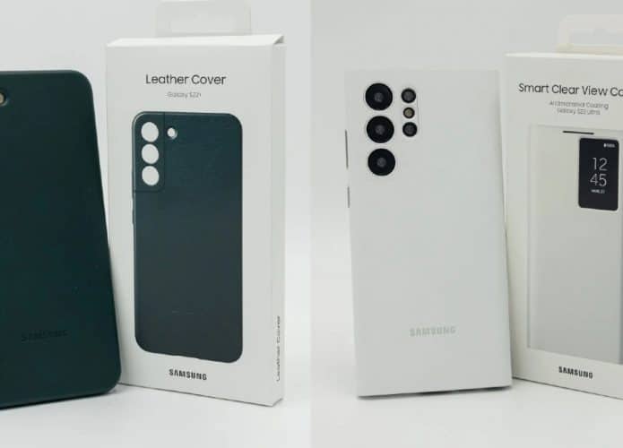 Imagens revelam cases ou capas da linha Galaxy S22