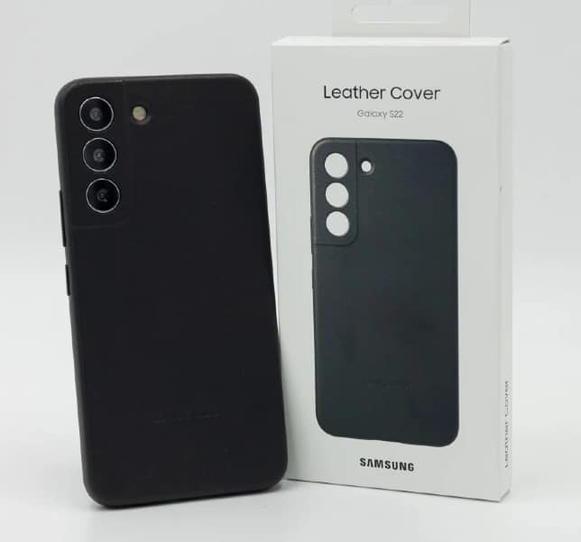 Case de couro do Galaxy S22  