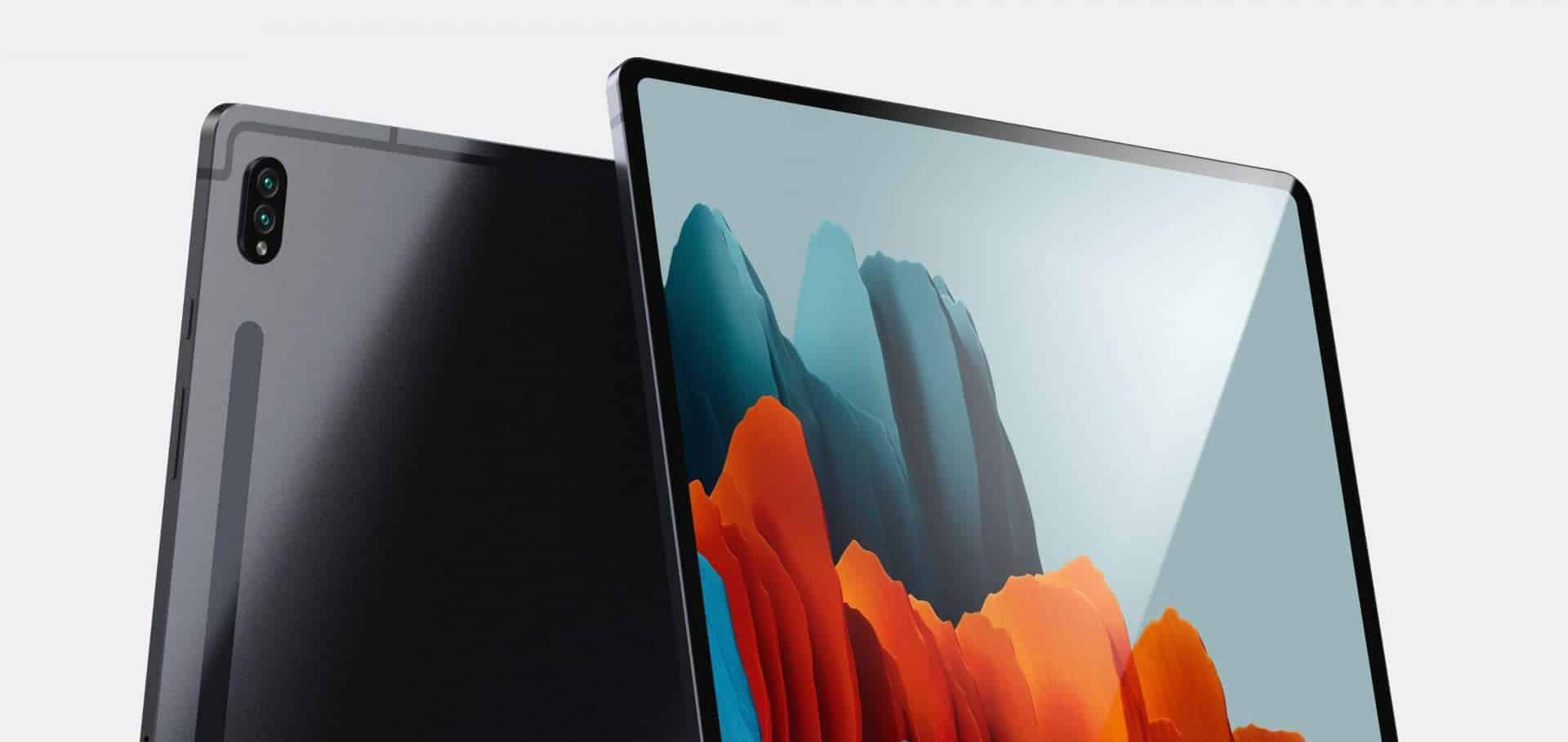 Suposto Galaxy Tab S8 (Imagem: divulgação/OnLeaks e 91Mobiles)