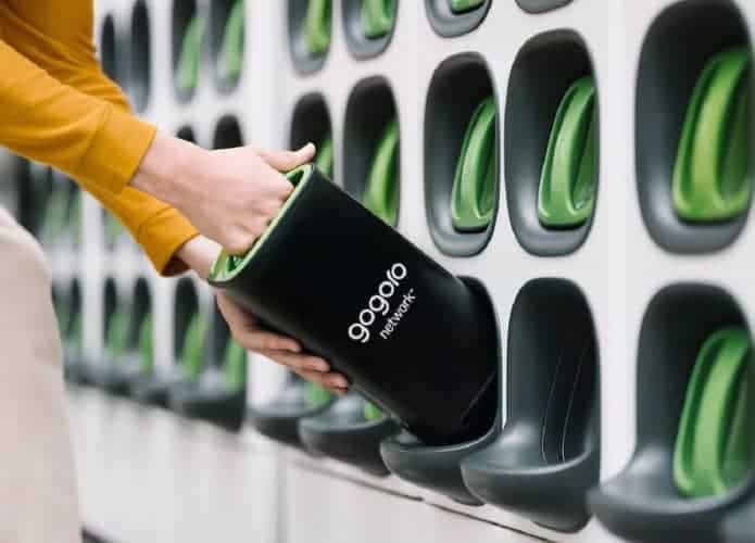 Estação da Gogoro de troca de bateria para scooters