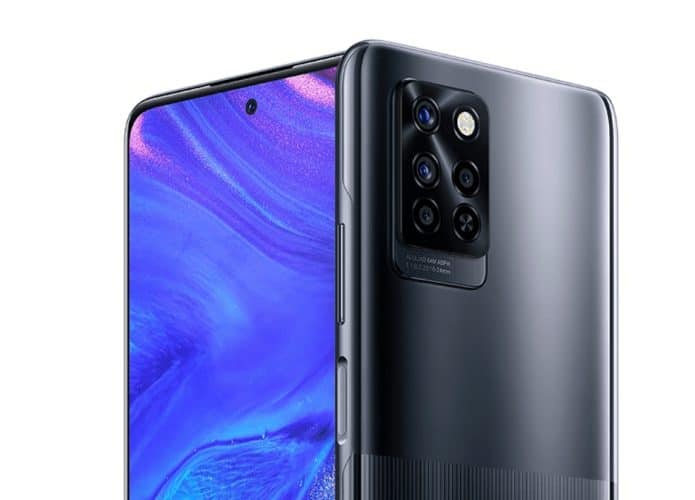 Detalhe das câmeras do Infinix Note 10 Pro