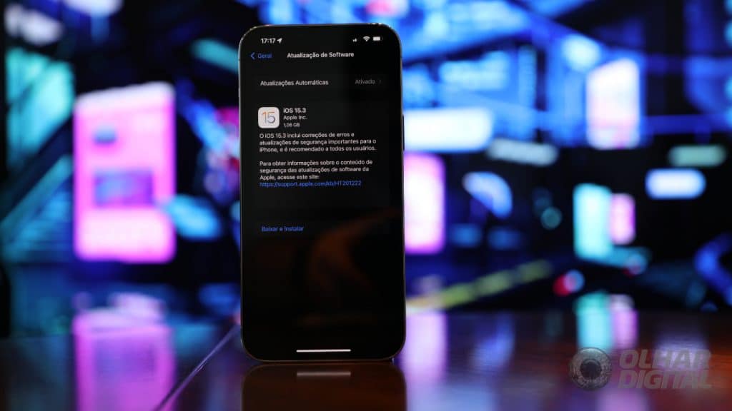 iOS 15.3 (Imagem: André Fogaça/Olhar Digital)