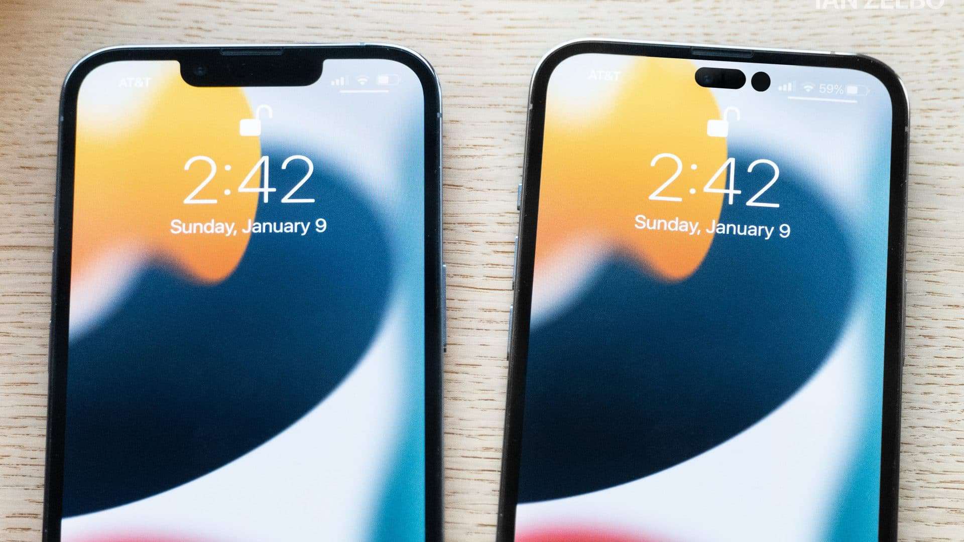 Suposto iPhone 14 Pro com novo notch (Imagem: divulgação/Ian Zelbo)