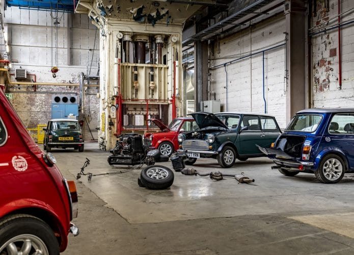 Fábrica da Mini elétrico em Oxford, na Inglaterra