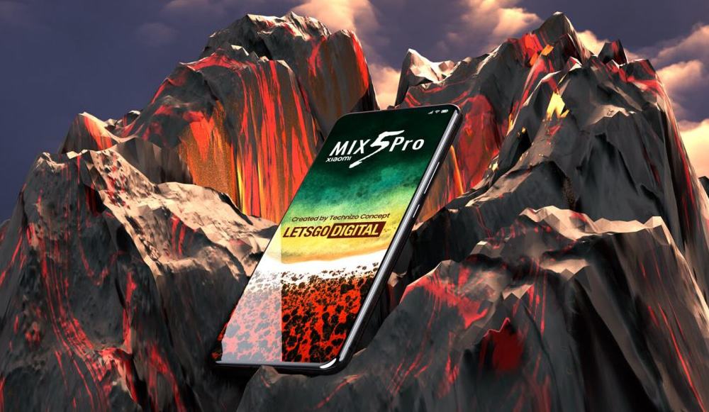 Provável design do Xiaomi Mix 5 Pro
