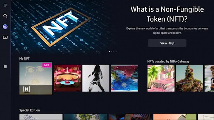 Plataforma de NFT da Samsung (Imagem: divulgação/Samsung)