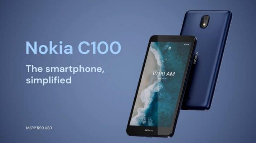 Nokia C100 (Imagem: divulgação/HMD Global)