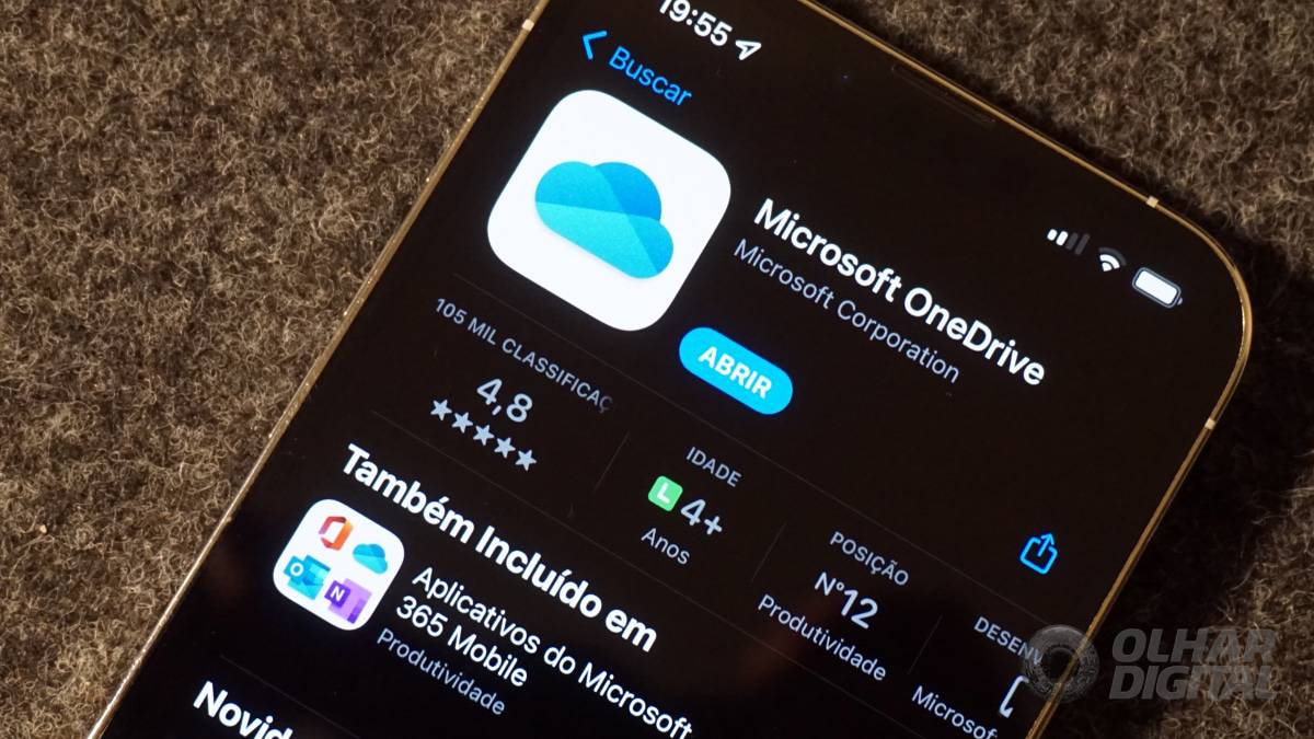 OneDrive no iPhone (Imagem: André Fogaça/Olhar Digital)