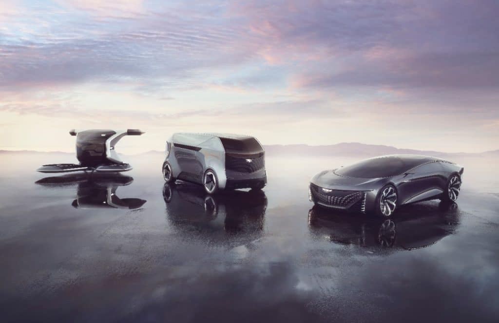 Três conceitos de veículos da Cadillac