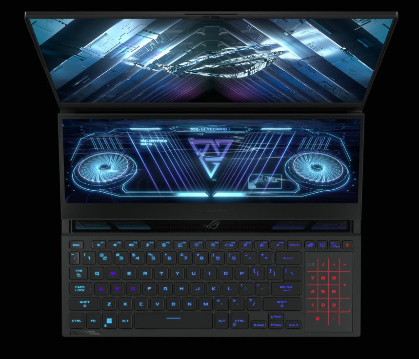 As duas telas do ROG Zephyrus Duo 