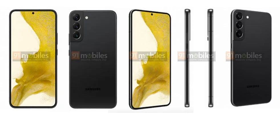 Imagens vazadas mostram Galaxy S22+ na cor preta