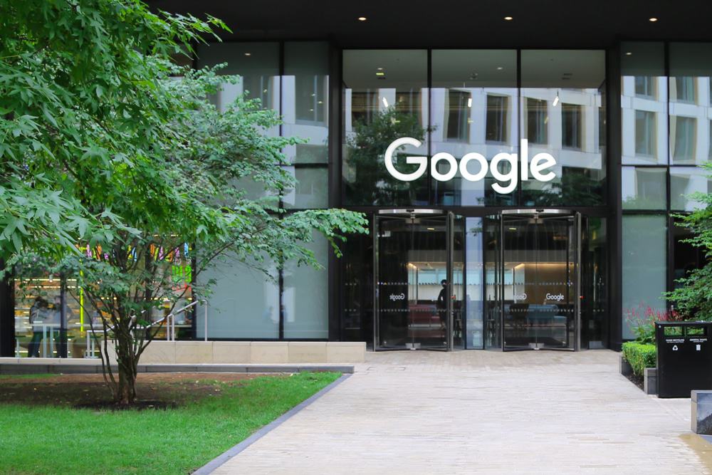 Escritórios da sede do Google em Londres, perto das estações de trem St Pancras International e Kings Cross
