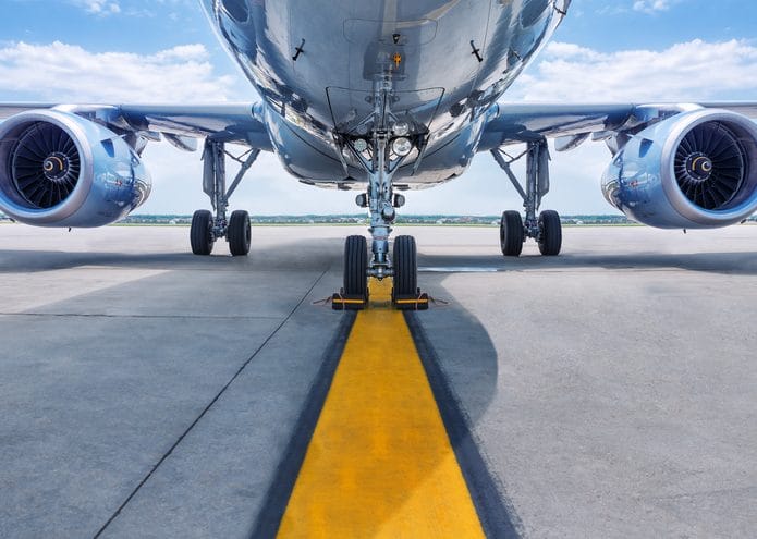 Turbinas de um avião