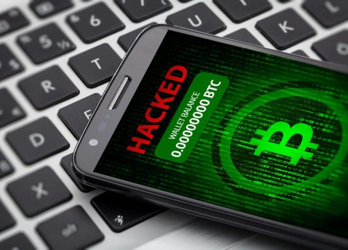 Carteira de criptomoedas hackeada