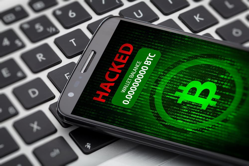 Carteira de criptomoedas hackeada