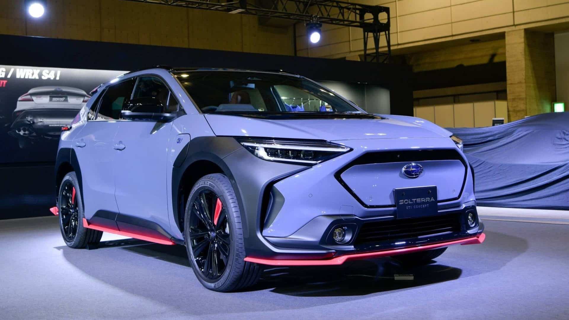 Conceito Solterra apresentado pela Subaru em Tóquio em uma versão STI