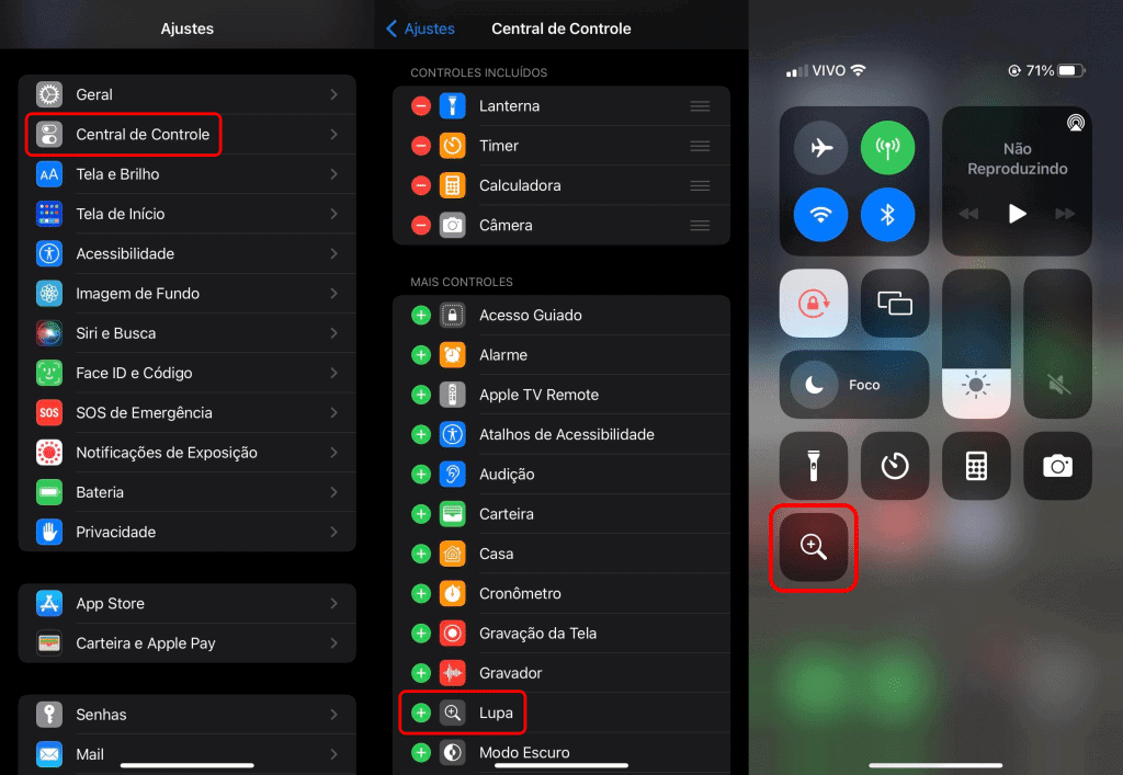 Como acessar a 'Lupa' no iOS