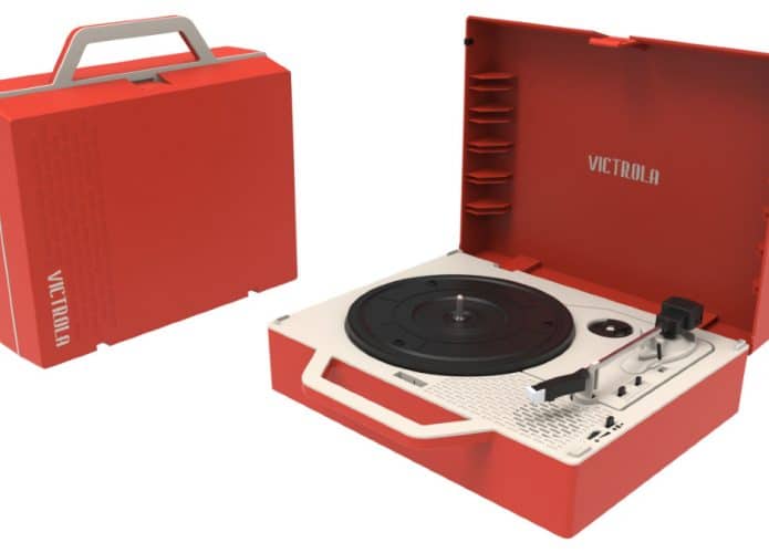 Toca-discos Re-Spin da Victrola toca LPs sem fio em caixas Bluetooth