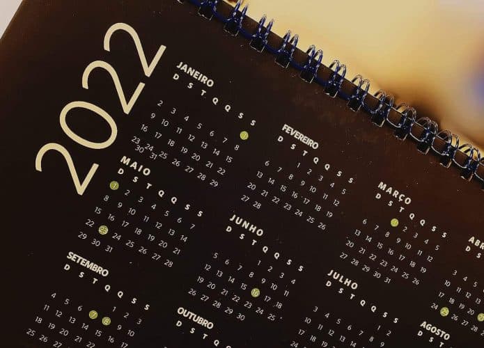 2022 calendário